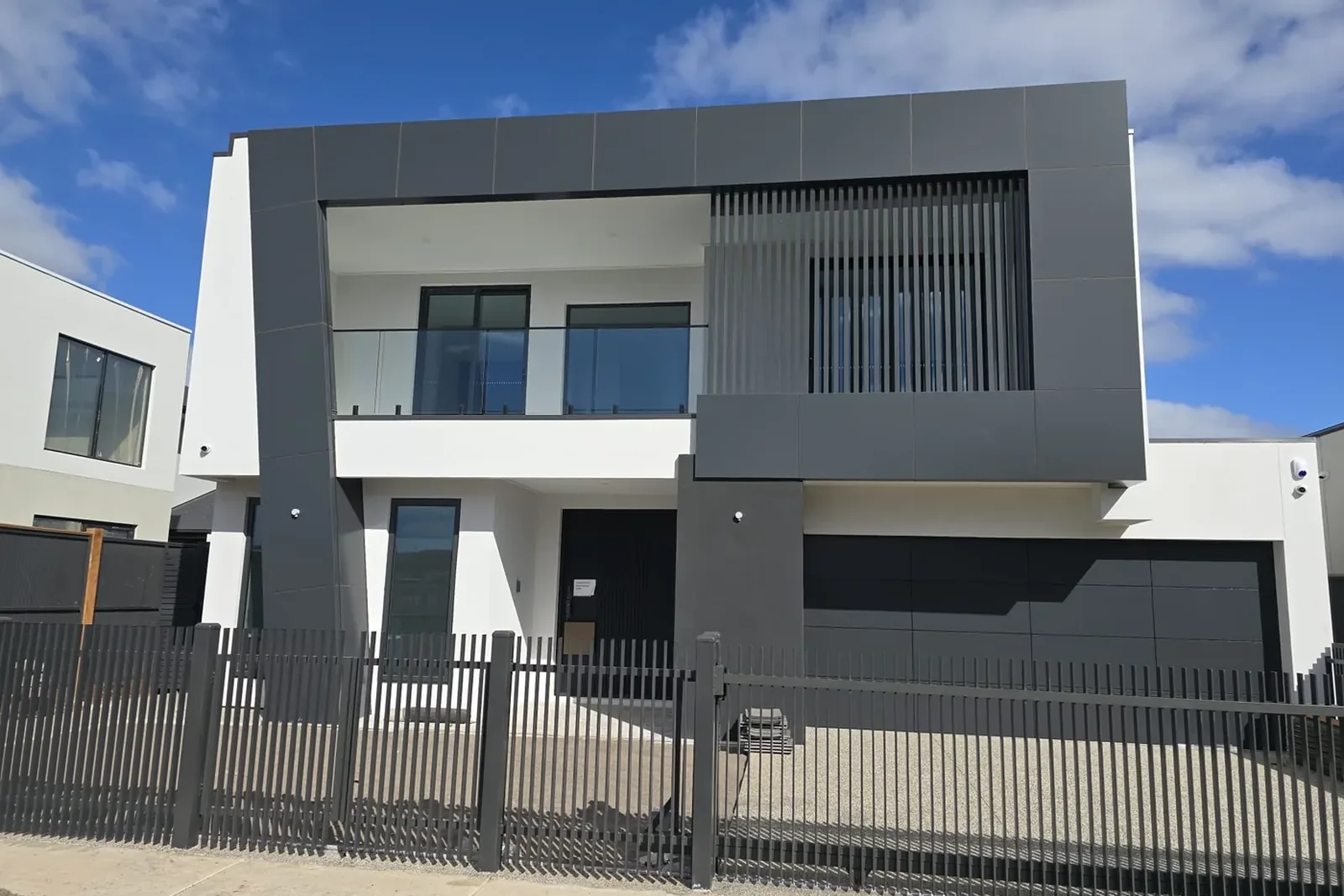 Street facade of a completed Lotus home at Helvetica Street, Truganina.